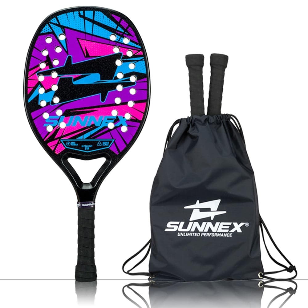 Raquete Beach Tennis Sunnex Thunder Reforço em Carbono 3K 03
