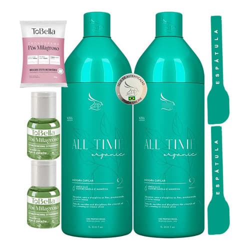 Kit 2 Progressivas All Time Orgânica Zap Passo 2 Máscara 1l