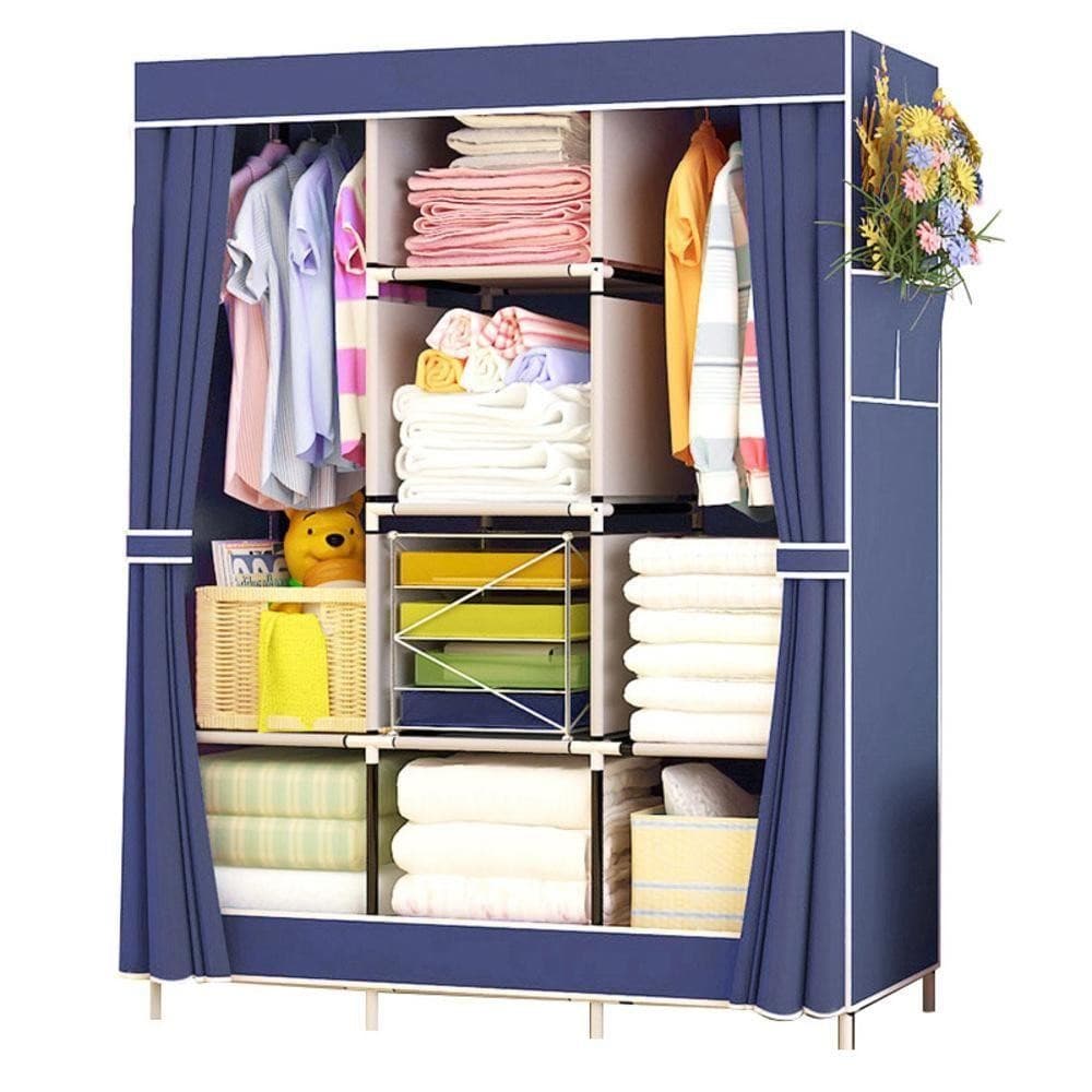 GUARDA ROUPA PRATELEIRAS PORTATIL ARMARIO ARARA CABIDEIRO PRATELEIRA ORGANIZADOR BRINQUEDOS