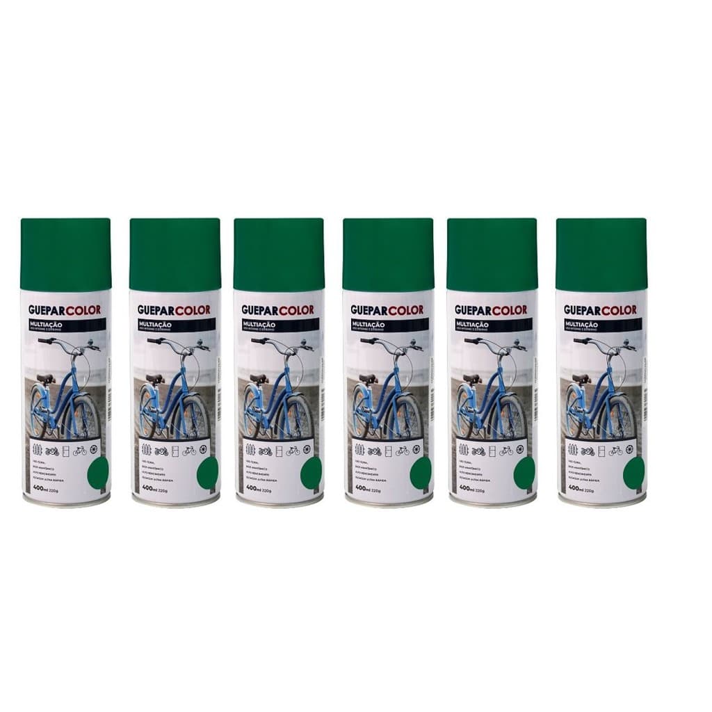 Tinta Spray Gueparcolor Multiação Verde - 6 Un