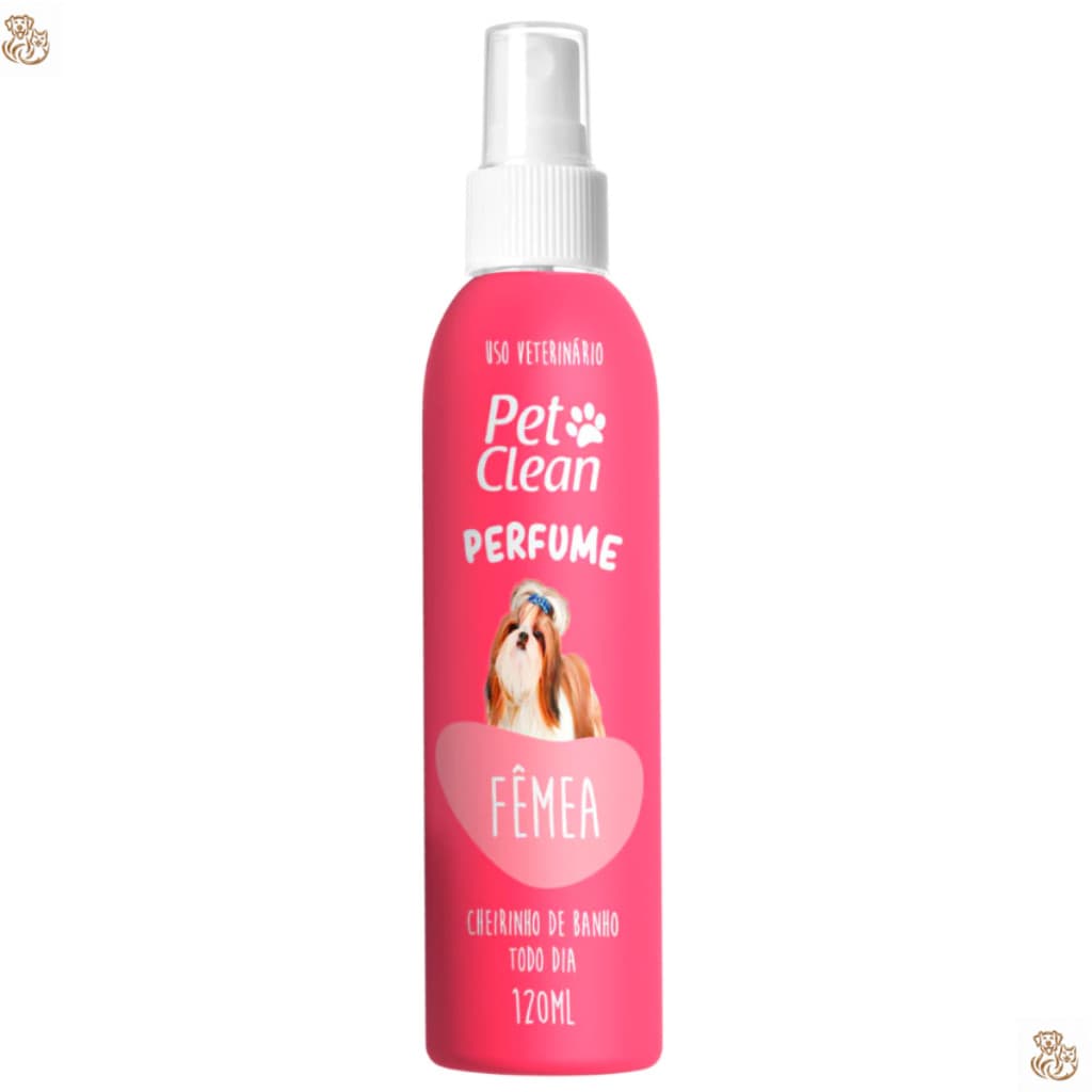 Perfume para Cachorro e Gato Pet Clean - 120 ml - Fêmea