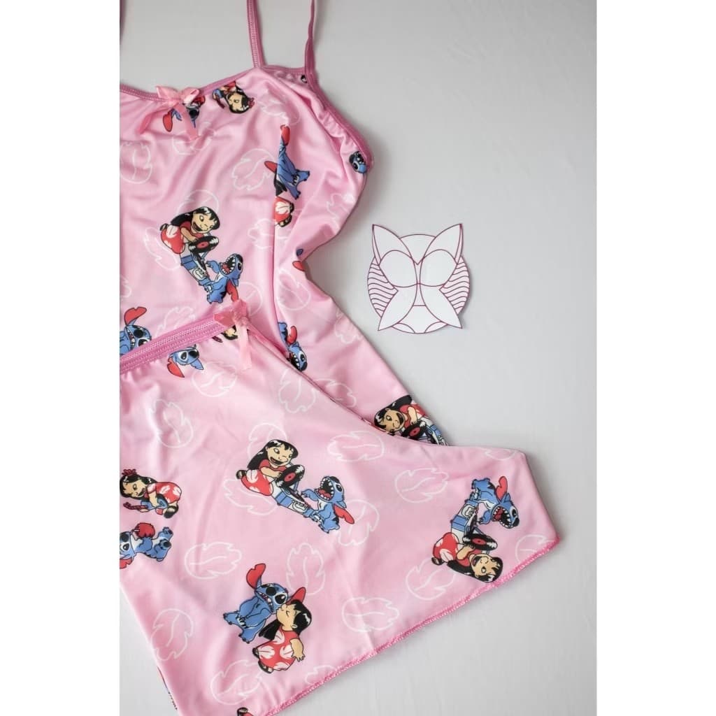 kit 3 Baby Doll estampado Promoção Barato promoção pijama short doll