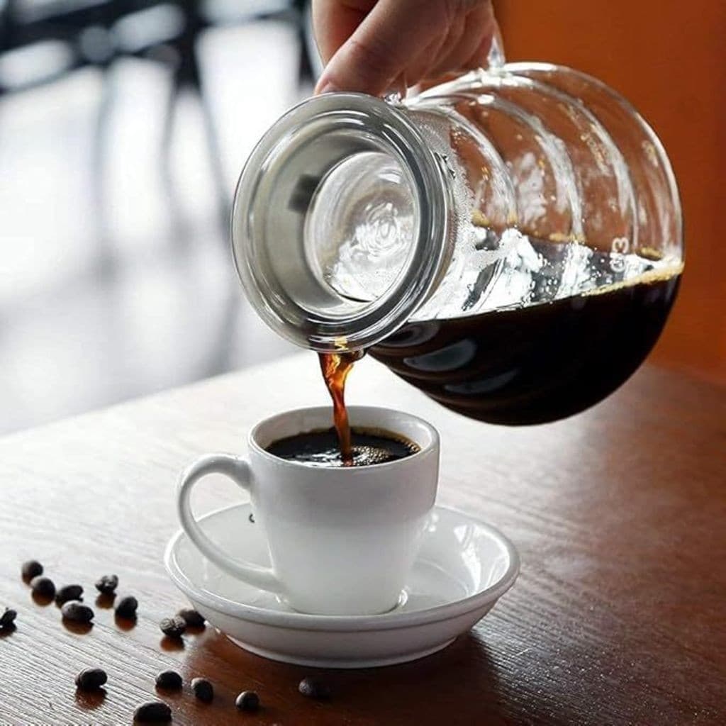 garrafa de café de vidro, servidor de café padrão para cafeteira, panela de café transparente