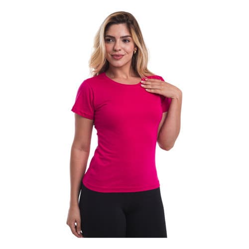 Camiseta Baby Look Feminina Básica 100% Algodão