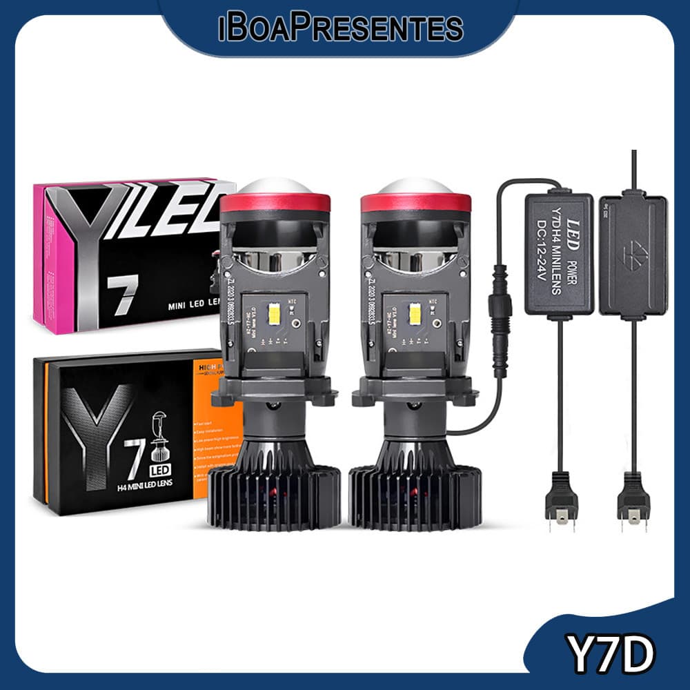 Kit 2 Lâmpadas Led Carro Moto 6000k Alta Potência 45w H4 Alta Qualidade