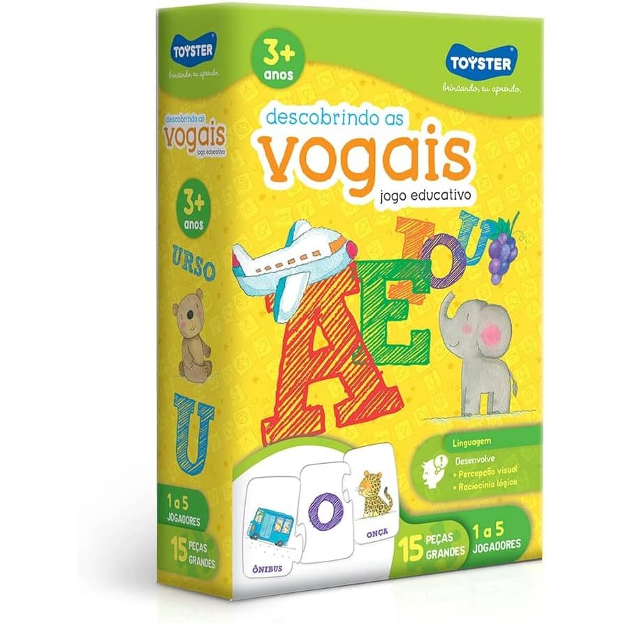Descobrindo as Vogais - Jogo Educativo Interativo - Toyster Brinquedos