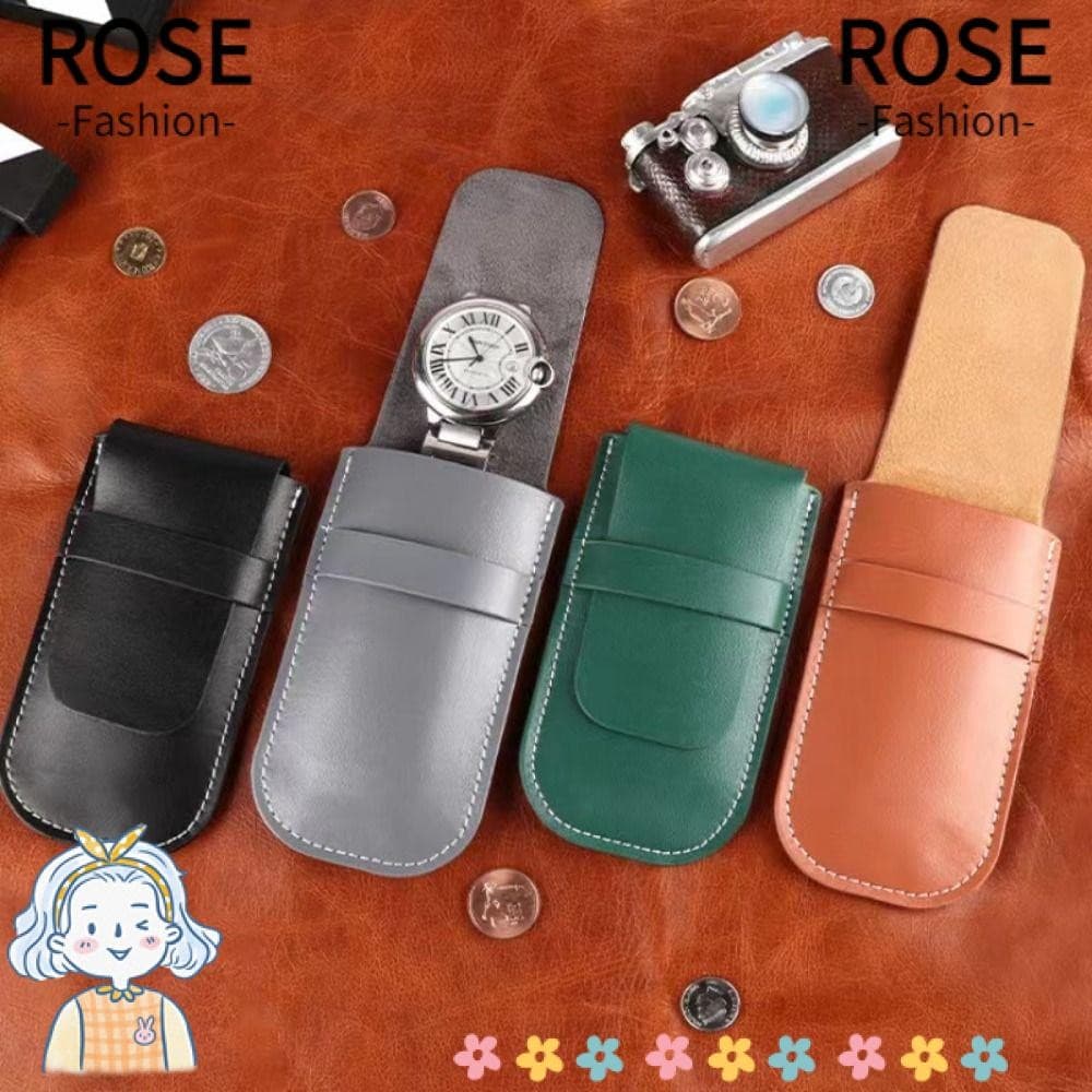 Organizador De Bolsa De Relógio ROSEGOODS , Acessórios Portáteis Antipoeira Para , Armazenamento De Joias