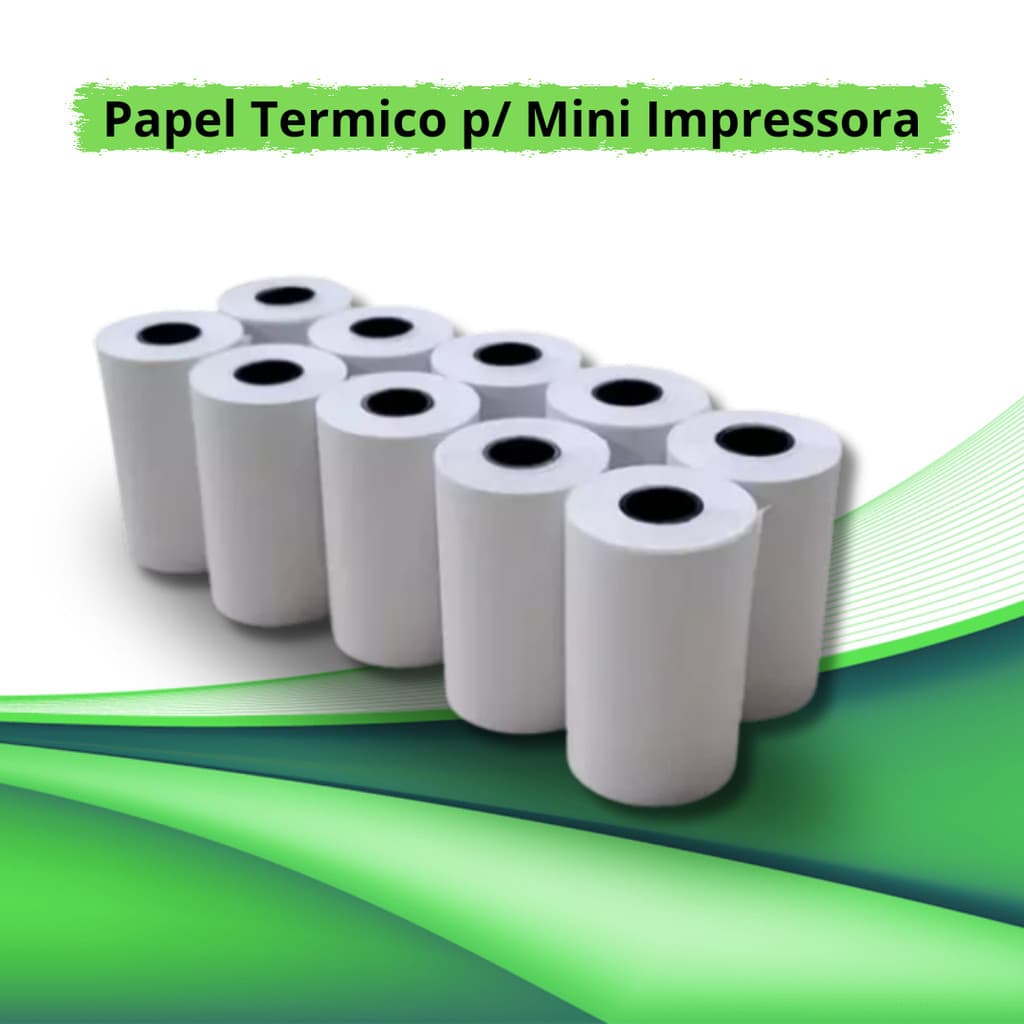 Bobina Térmica 58mm para Maquininha de Cartão - Papel para Impressora Portátil