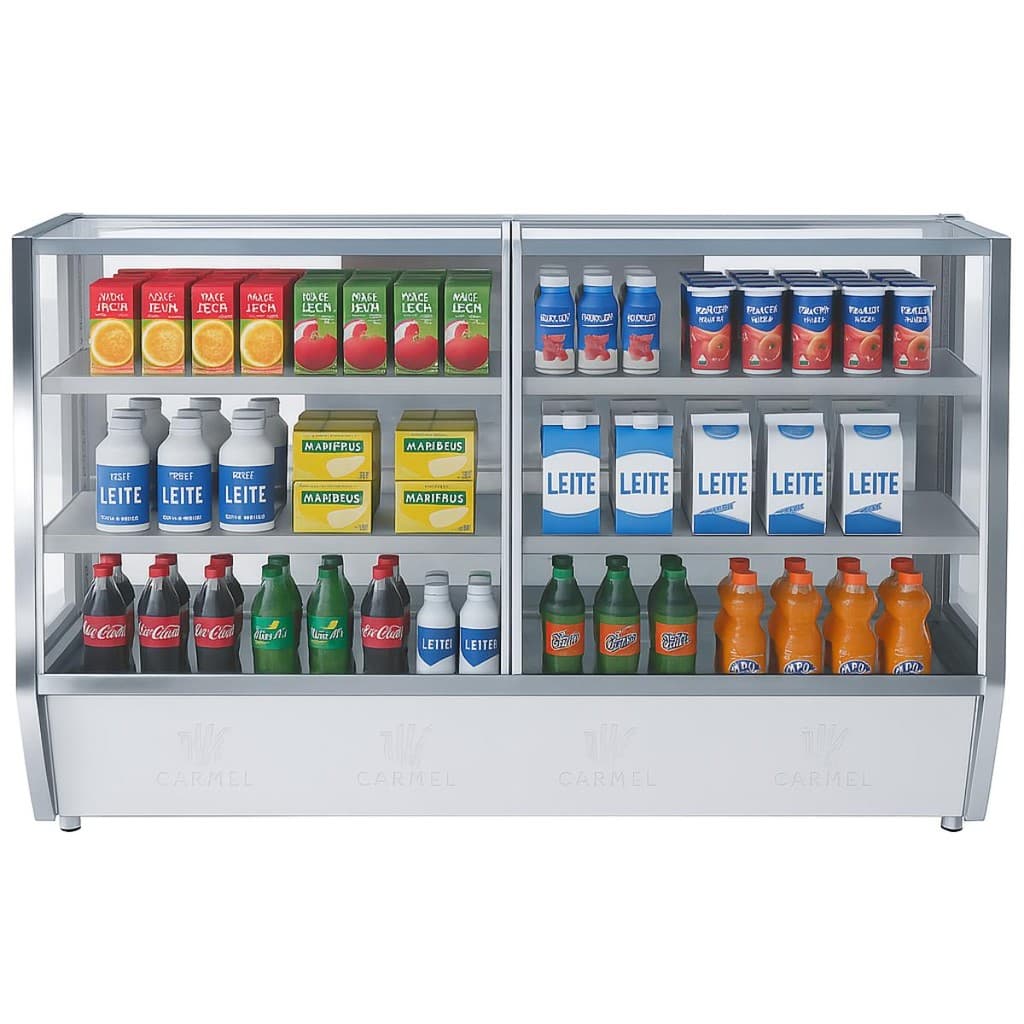 Balcão Pop Refrigerado 2,00m Expositor Para Bebidas Placa Fria Refrirangel