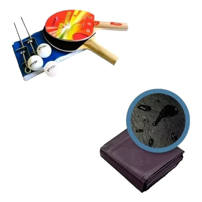 Kit Ping Pong Klopf 5030 Completo + Capa para mesas modelos klopf 1001 1013 1014 1002 1008