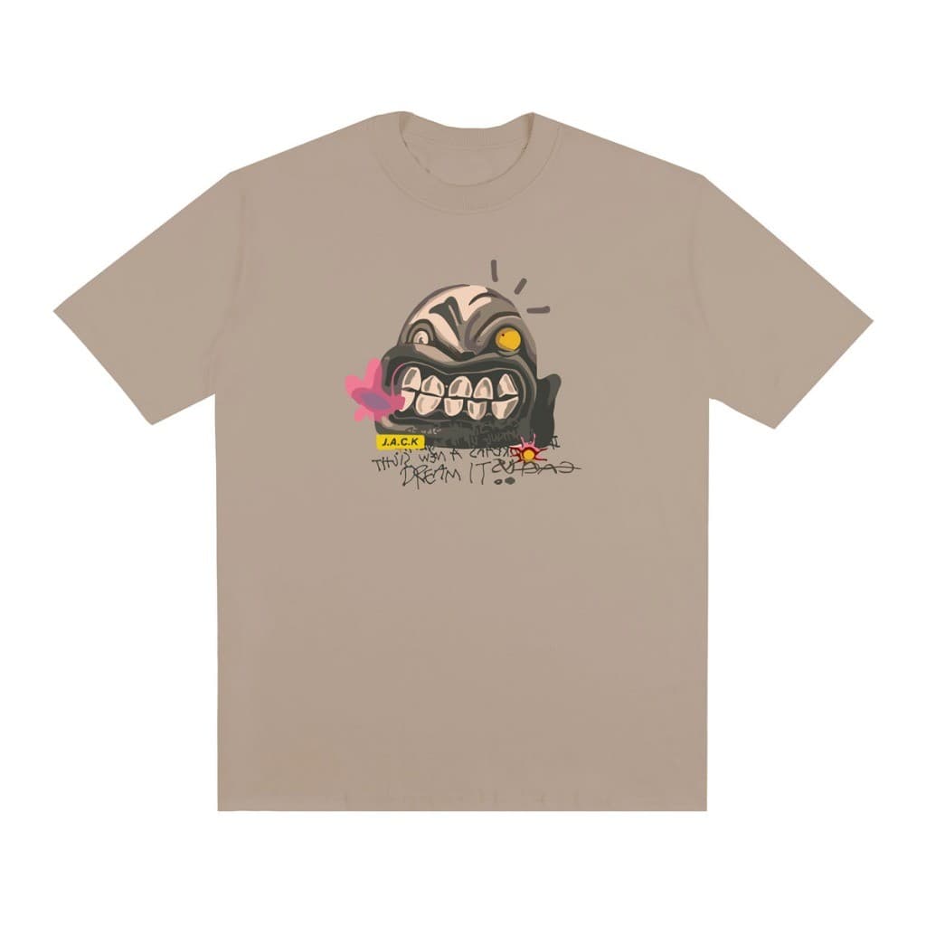 Camiseta Streetwear CACTUS JACK TRAVIS SCOTT Estampada Camiseta Basic Algodão
