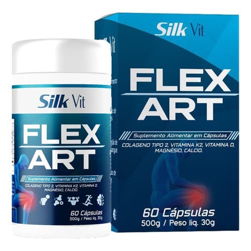 Flexart Colágeno Tipo 2 E Vitaminas 60 Cápsulas SilkVit