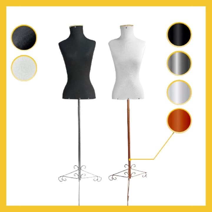 Manequim Feminina Busto Com Pedestal Retro/ Mosa Loja Envio Imediato