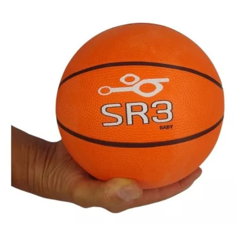 Kit Prático Bola de Basquete Baby Tam: 3 + Bomba de Ar Compacta + Calibrador Digital Leve – Ideal para Pequenos Campeões