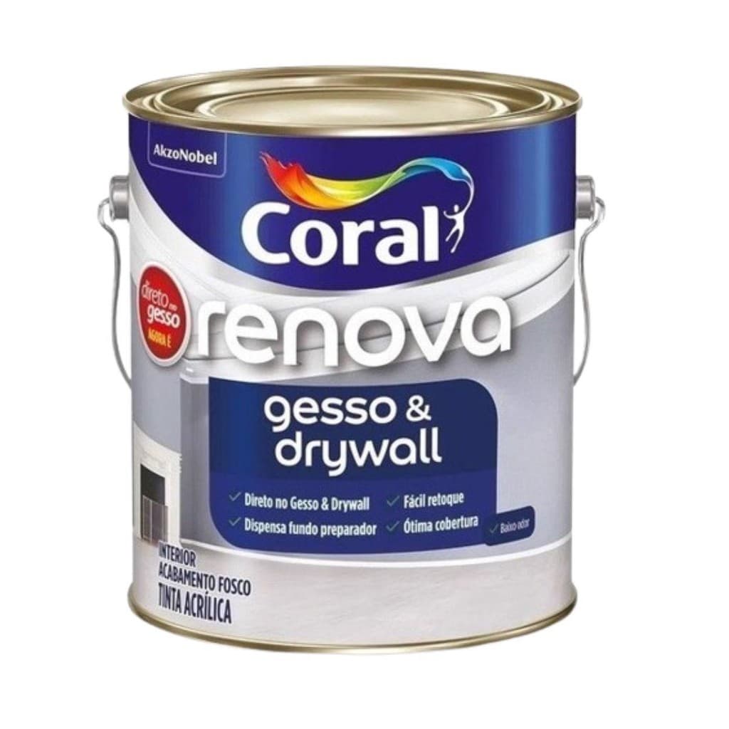 Renova de Gesso e Drywall 3,600 ml  - Coral.