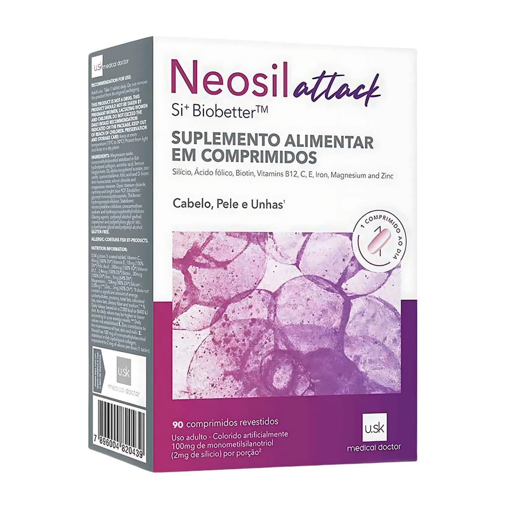 Neosil Attack Suplemento Alimentar - 90 Cápsulas