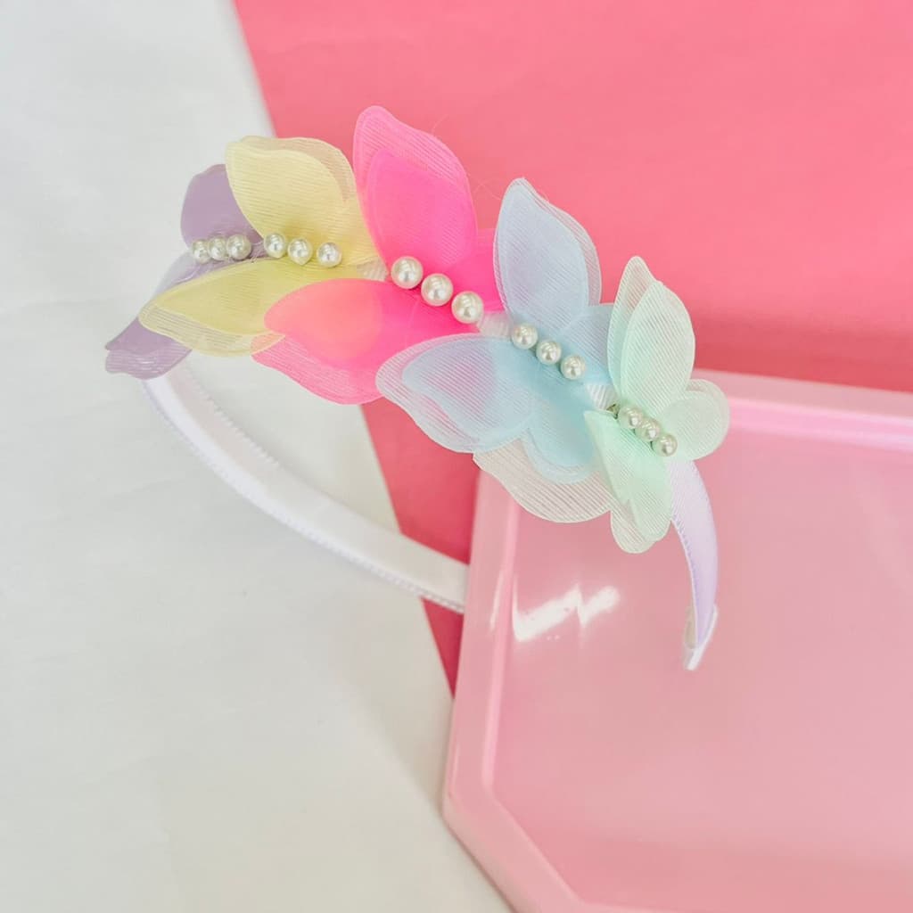 Tiara infantil  / Tiara luxo / arco infantil/ tiara borboleta tule