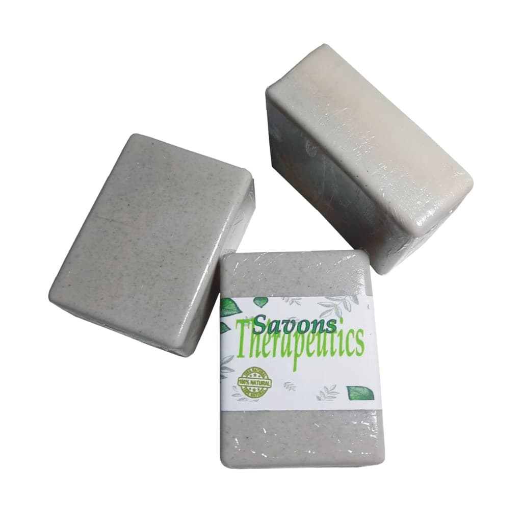 3 Sabonetes de Argila Branca - Clareador e Esfoliante