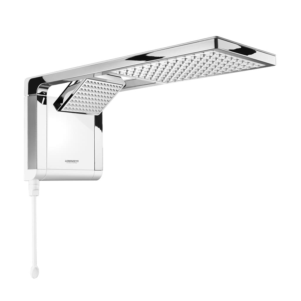 Chuveiro Elétrico Ducha Acqua Duo Ultra Branco Cromado 220V 7800w Lorenzetti