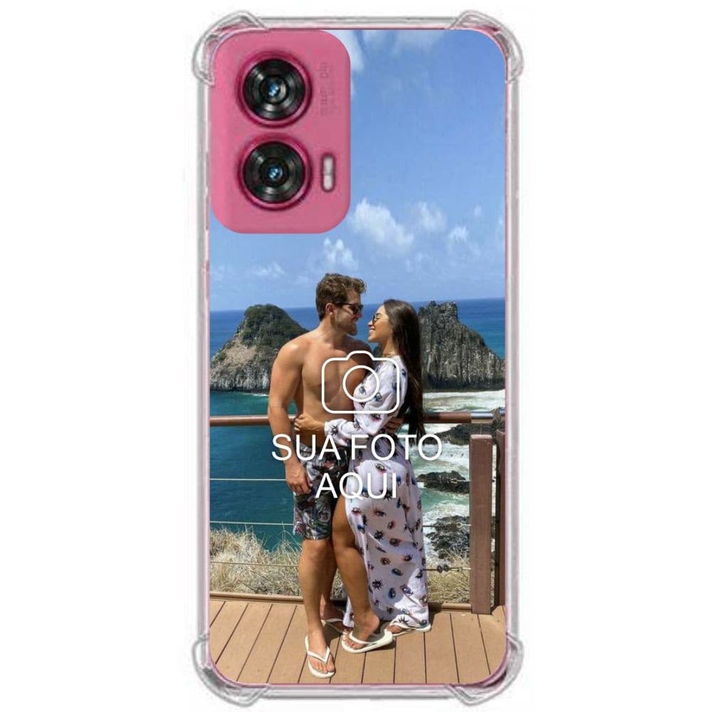 Capinha para Moto Edge 50 Fusion  Personalizada com Foto - Anti Impacto