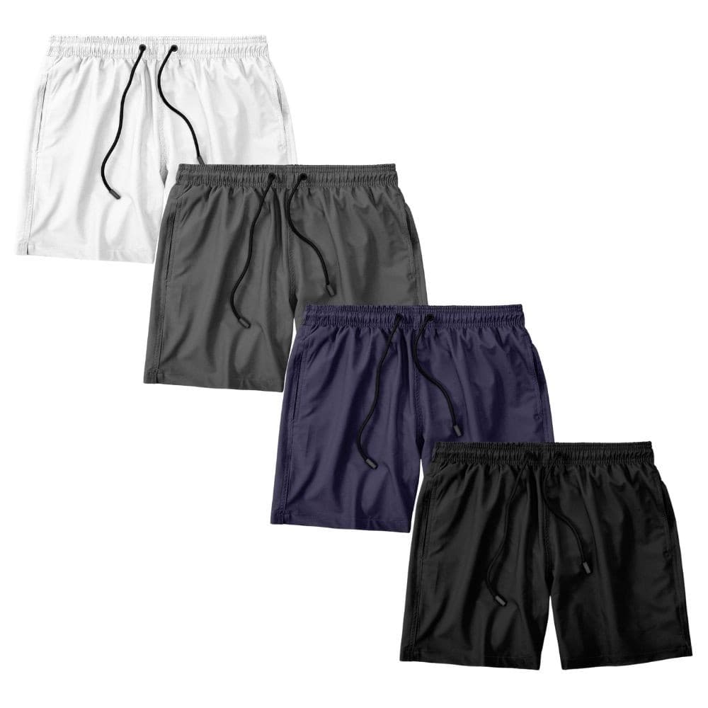 Kit 4 Shorts Masculino Bermuda Praia Academia Treino Esporte Shorts