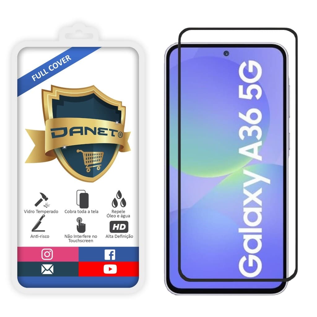 Película De Vidro Temperado 3d Para Galaxy A36 5g Full Cover