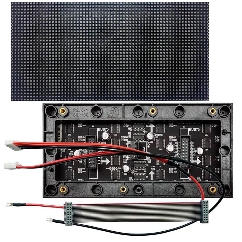 Modulo Painel Led P2.5 Indoor Hub75 Full Color 16x8cm