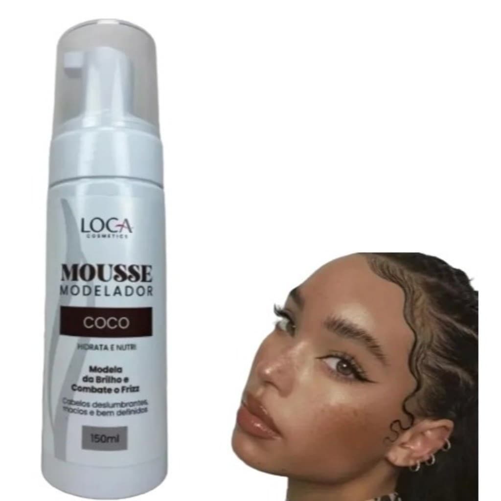 Mousse Modeladora Loca – Definição e Controle para Cabelos Incríveis