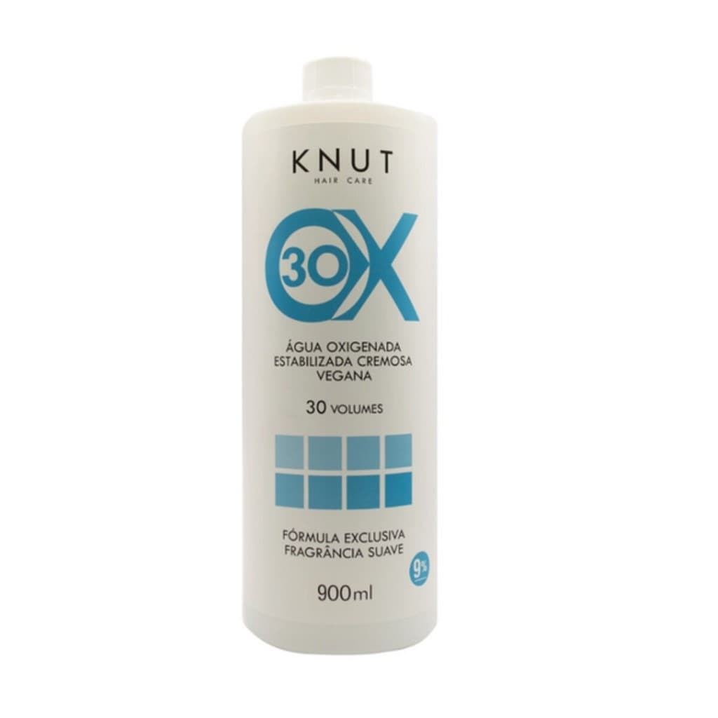 Água Oxigenada 30 Volumes Estabilizada Vegana Knut 900ml