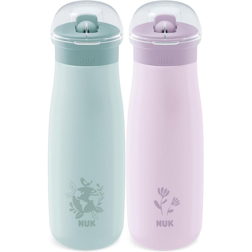 Copo de Treinamento Inox NUK Garrafinha Infantil Mini-Me Flip 500ml 2 em 1