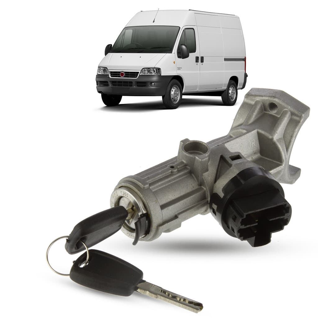 Trava de Direção Com Cilindro Com Comutador Ducato Jumper Boxer 2006 a 2017