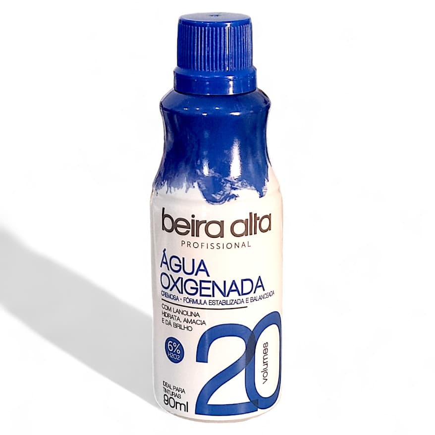 Beira Alta Água Oxigenada 20 Volumes 90ml com Lanolina - Hidratação e Brilho para Coloração