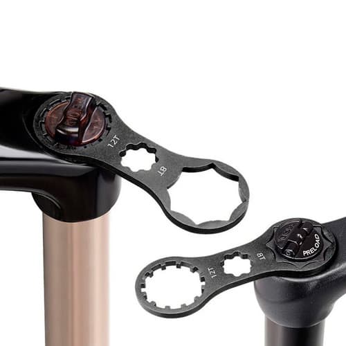 Chave Tampa Superior Garfo Suspensão Bicicleta MTB 8T-12T Suntour XCR XCT XCM RST Ferramenta Alumínio CNC