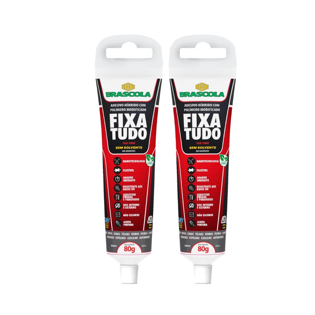 Kit 2 Fixa Tudo 80g Brascola – Adesivo Selante de Alta Performance