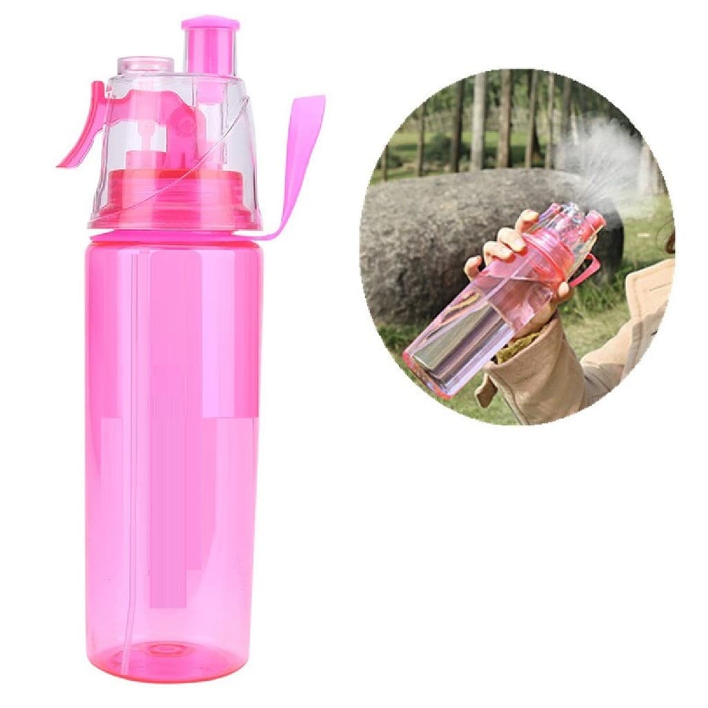 Garrafa de Água 600ml Squeeze com Borrifador Bike Academia Spray