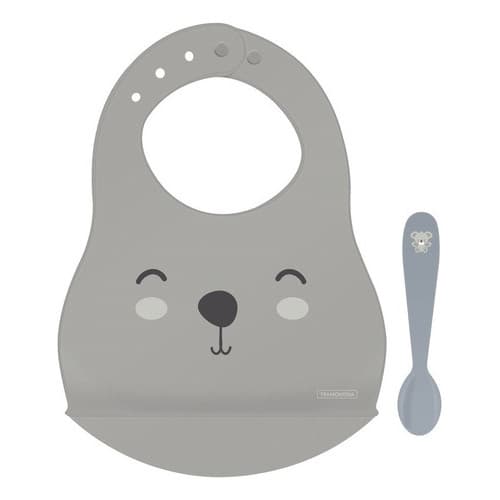 Babador Silicone E Colher Infantil 2 Pçs Lepetit Tramontina