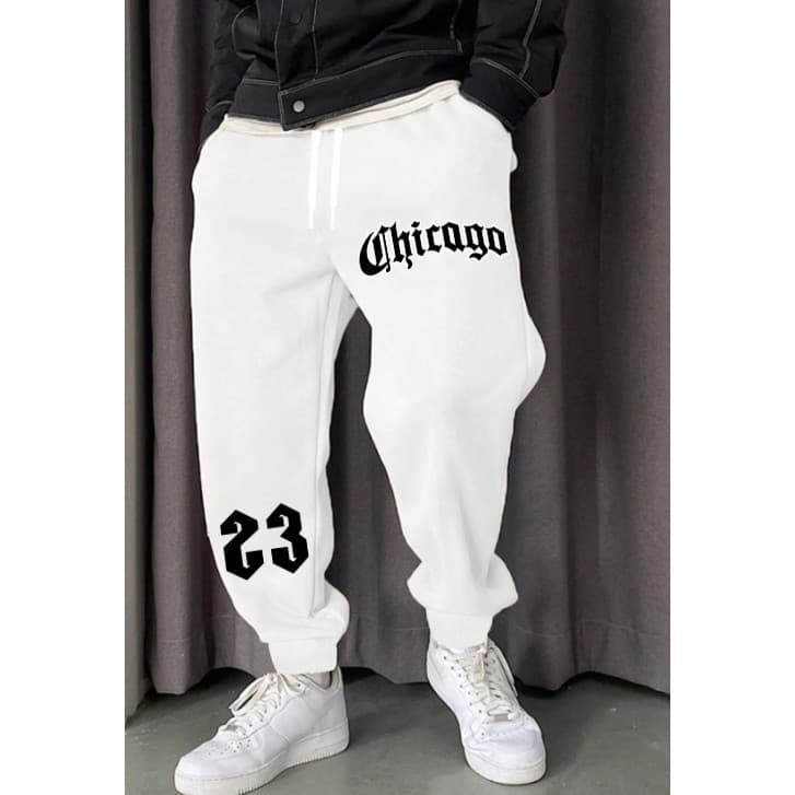 Calça Moletom Jogger Streetwear Chicago 23 Confortável Envio Rápido Pronta entrega