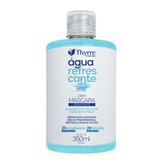Mascara Água Refrescante 350ml Hidratação Tratamento Capilar Brilho Tridimensional Thyrre Cosmetics