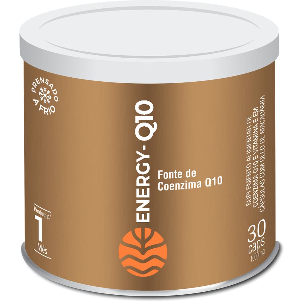 Coenzima Q10 Energy Com Vitamina E Óleo de Macadâmia 1000mg
