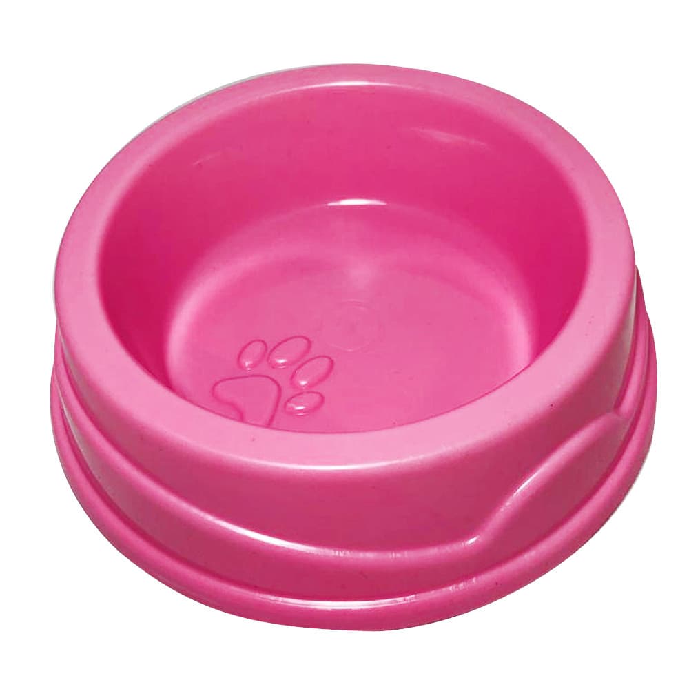COMEDOURO SIMPLES 1000ML ROSA FOUR PLASTIC