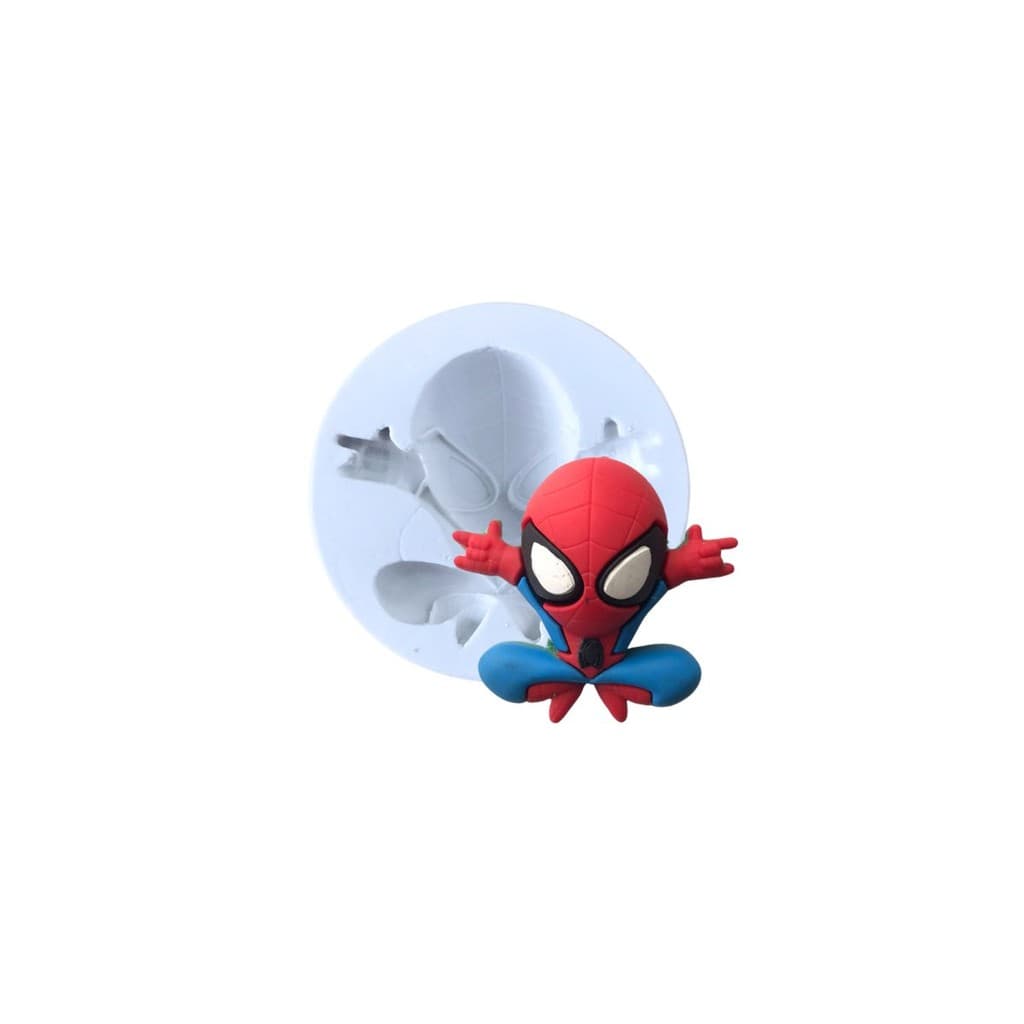 Molde Silicone Homem Aranha Baby Spidey Confeitaria Biscuit