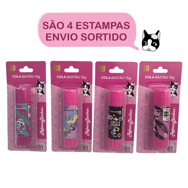Cola Bastão 15G Rebecca Bonbon Blister C/1UN RB0502