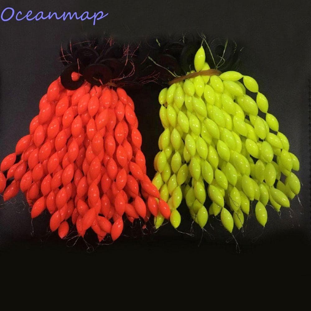 OCEANMAP Sete Estrelas Flutuador 30 Pçs/5 Pacotes Bóias De Pesca Feijão Flutuante 6 Em 1 Ferramentas Espuma Espaço