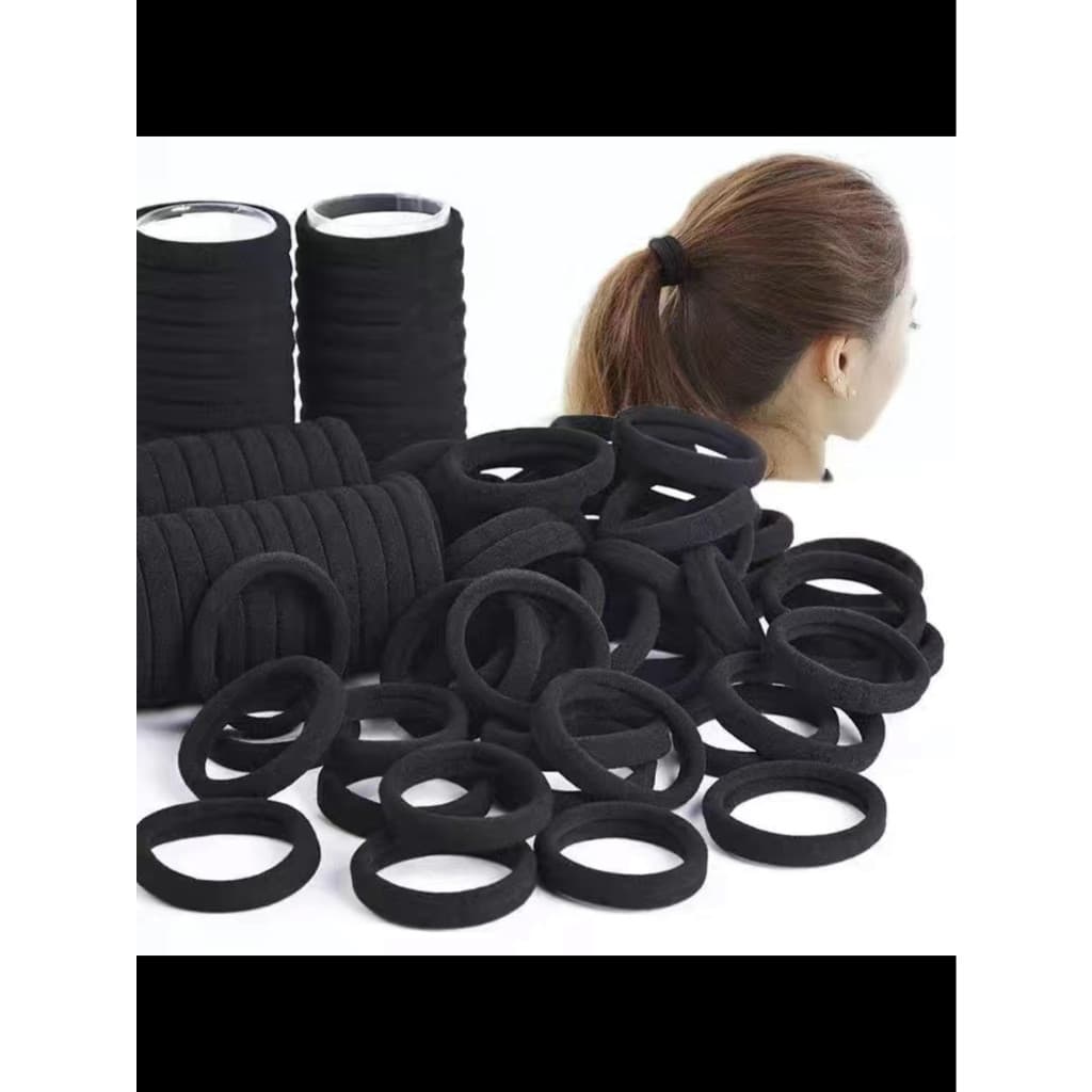 Pack de 72/144/216 Elásticos de Cabelo em Tecido de Toalha - Cores Variadas, Conforto e Estilo para Todo Dia