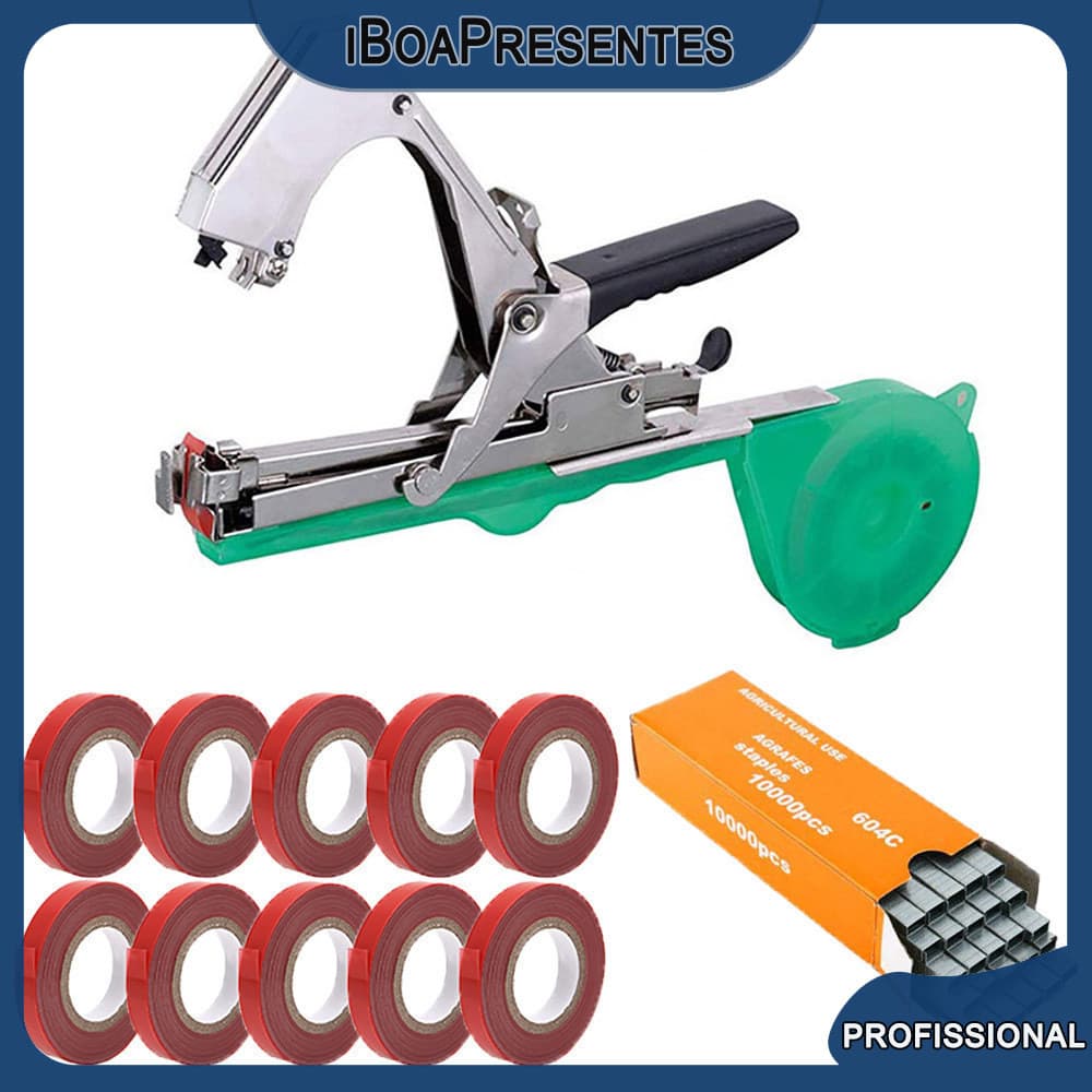 Alceador Grampeador Uva Tomate Ramos+Fita +Grampos PRONTA ENTREGA