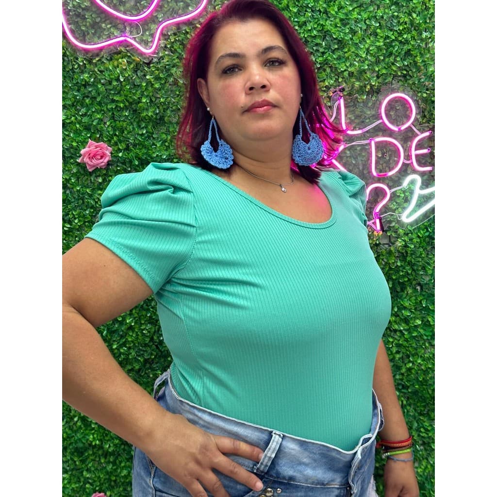 KIT 3 PEÇAS BODY PRINCESA PLUS SIZE MANGA CURTA, MALHA CANELADA, PLUS PRINCESA LINHA PREMIUM FESTAS.