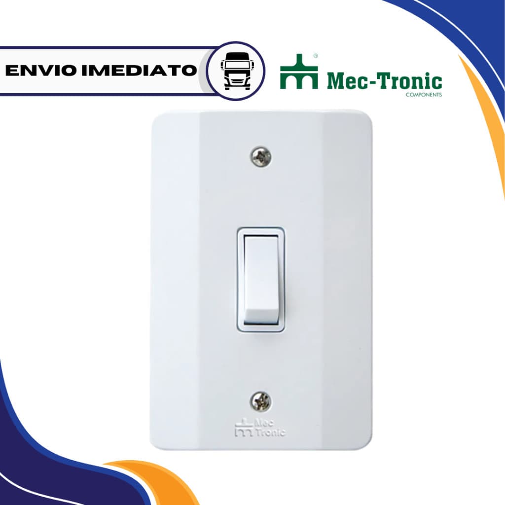 Interruptor Paralelo Com Placa e Parafuso Mectronic