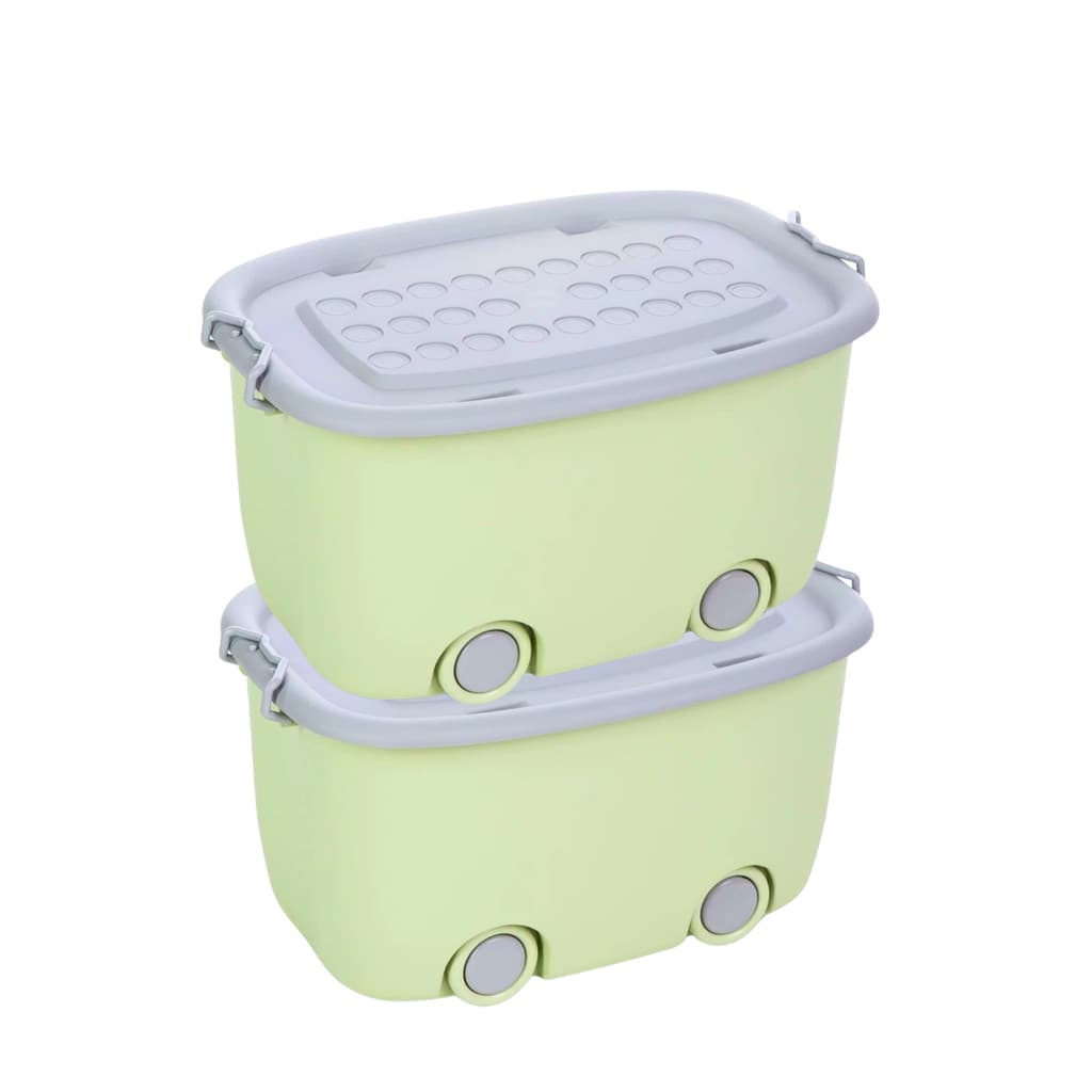 Caixa Organizador De Brinquedo Infantil 50 L Multiuso Verde