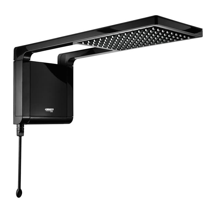 Chuveiro Elétrico Ducha Acqua Storm Ultra Preto 220v 7800w 6800w  Lorenzetti