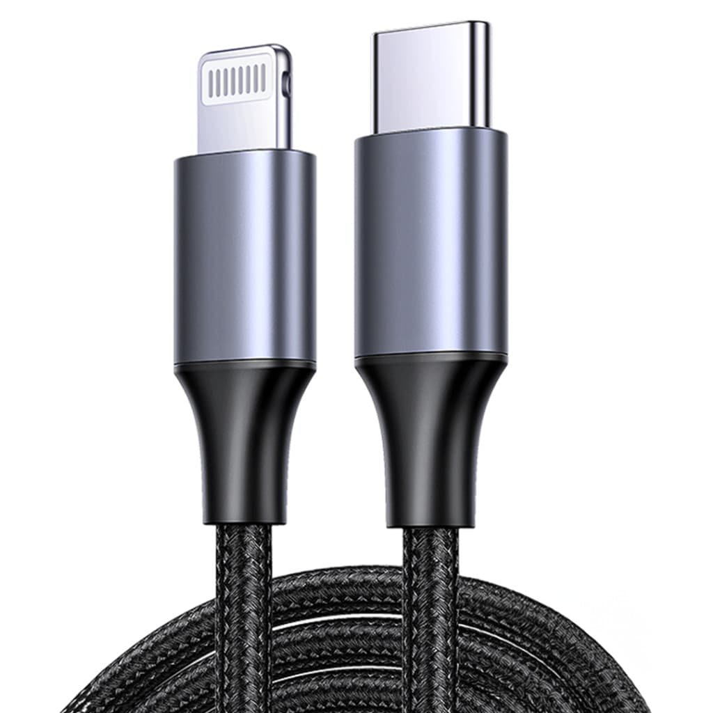 Cabo Carregador iPhone Lightning Tipo C Turbo Reforçado Dados 7 8 X 11 12 13 14 Pro Max 1 Metro